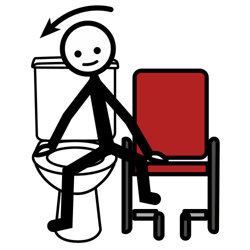 transfer to toilet