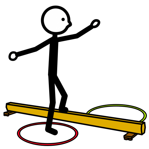 walk on balance beam