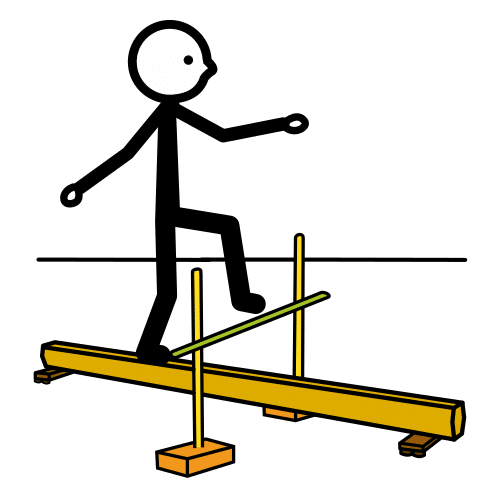 walk on balance beam