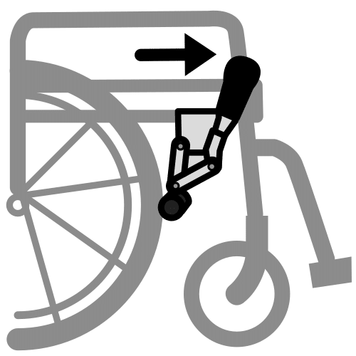 brake the wheelchair