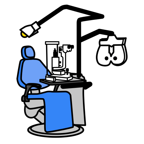 sillón oftalmológico