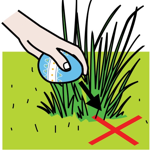 esconder huevo de Pascua