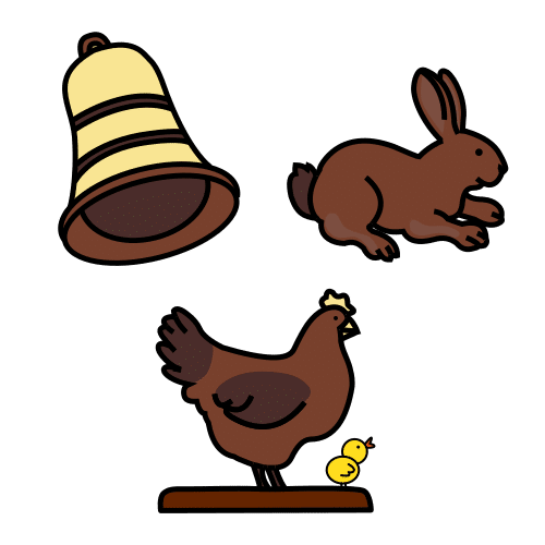 Easter chocolate figures