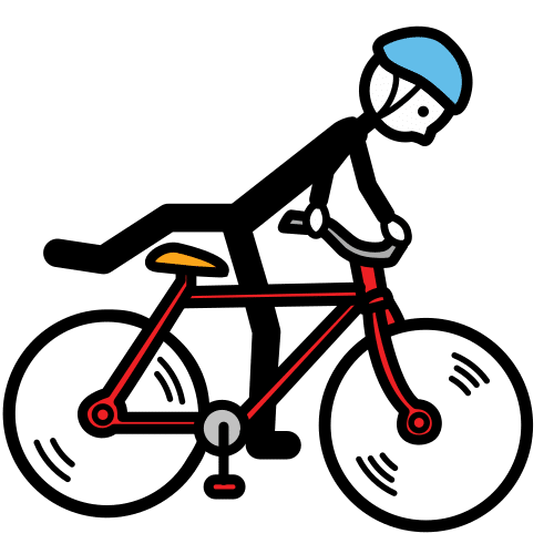 subir a la bicicleta