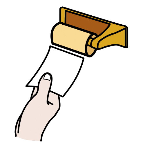 acabar el papel higiénico