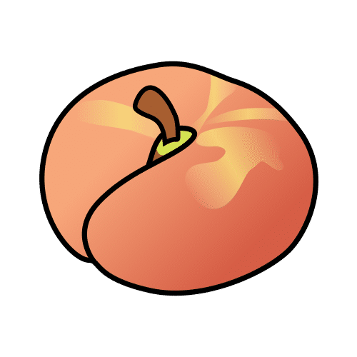 flat peach