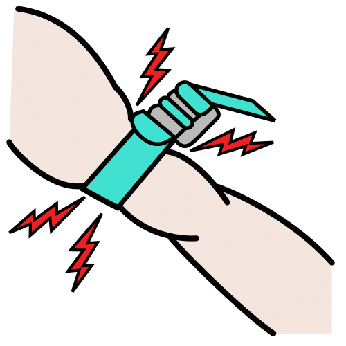 tighten the elastic band