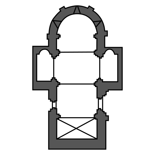 planta de cruz latina