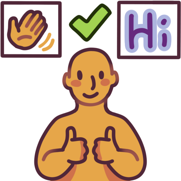 I like both word emojis and symbols