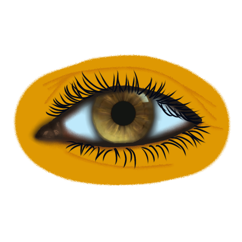 amber / hazel eyes
