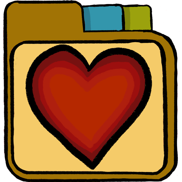 heart folder