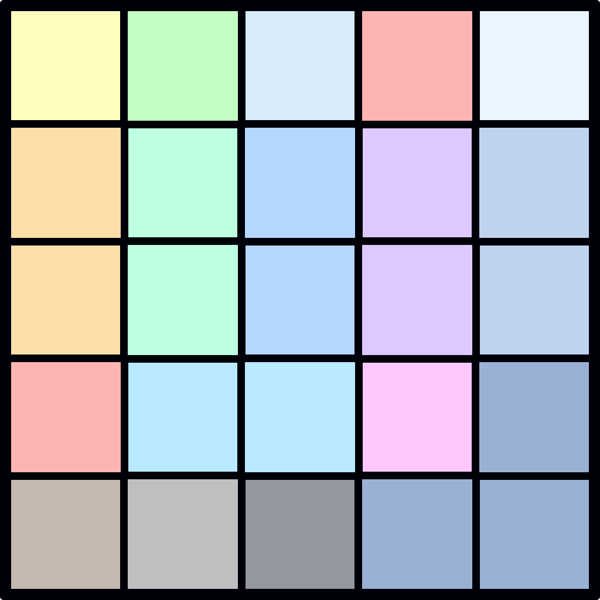 AAC Full Board / Grid 5x5 Black