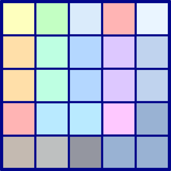 AAC Full Board / Grid 5x5 Blue