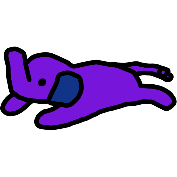 purple elephant plush