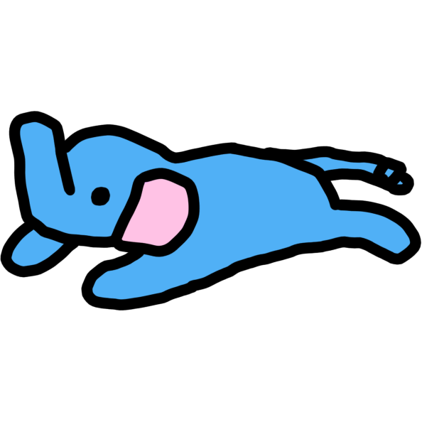 sky blue elephant plush
