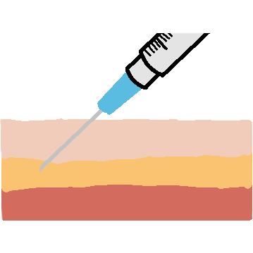 subcutaneous injection - 45 degree