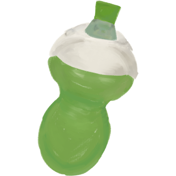 green sippy cup