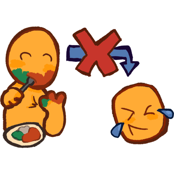 messy eating isn't funny